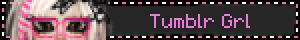 An animated blinkie that says 'tumblr girl'