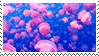 An animated stamp showing a swarm of beautiful jellyfish!